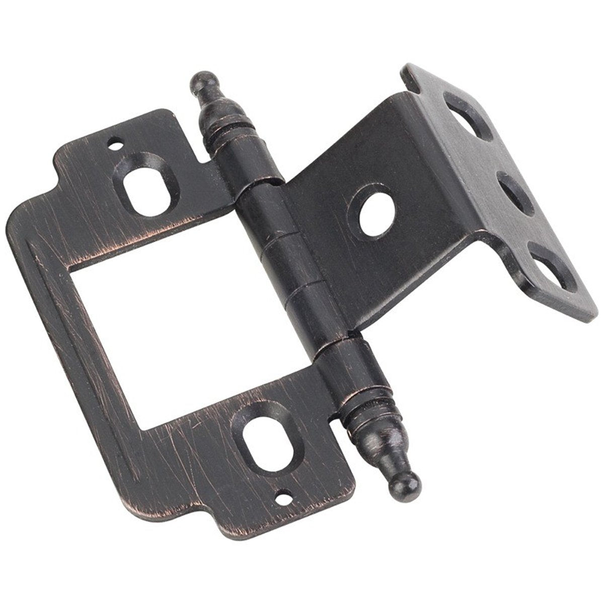 Hardware Resources Full Inset Partial Wrap 3/4" Flush Hinge with Decorative Ball Tip-DirectSinks