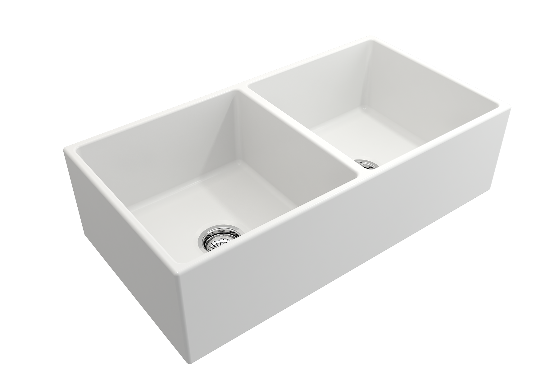 Bocchi Contempo Apron Front Fireclay 36" Double Bowl Kitchen Sink. Available in 9 Colors!