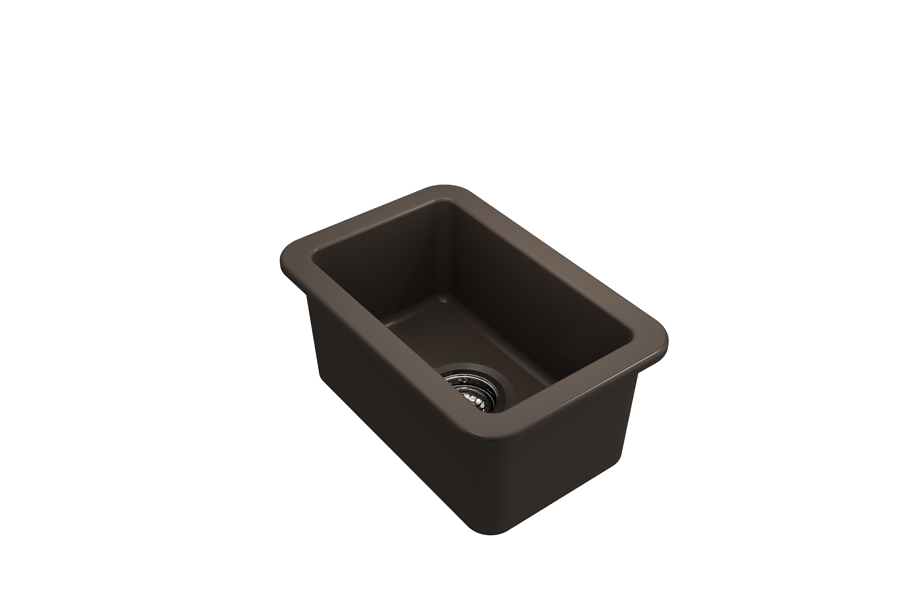 Bocchi Sotto Undermount Fireclay 12" Single Bowl Kitchen Sink with Strainer. Available in 9 Colors!