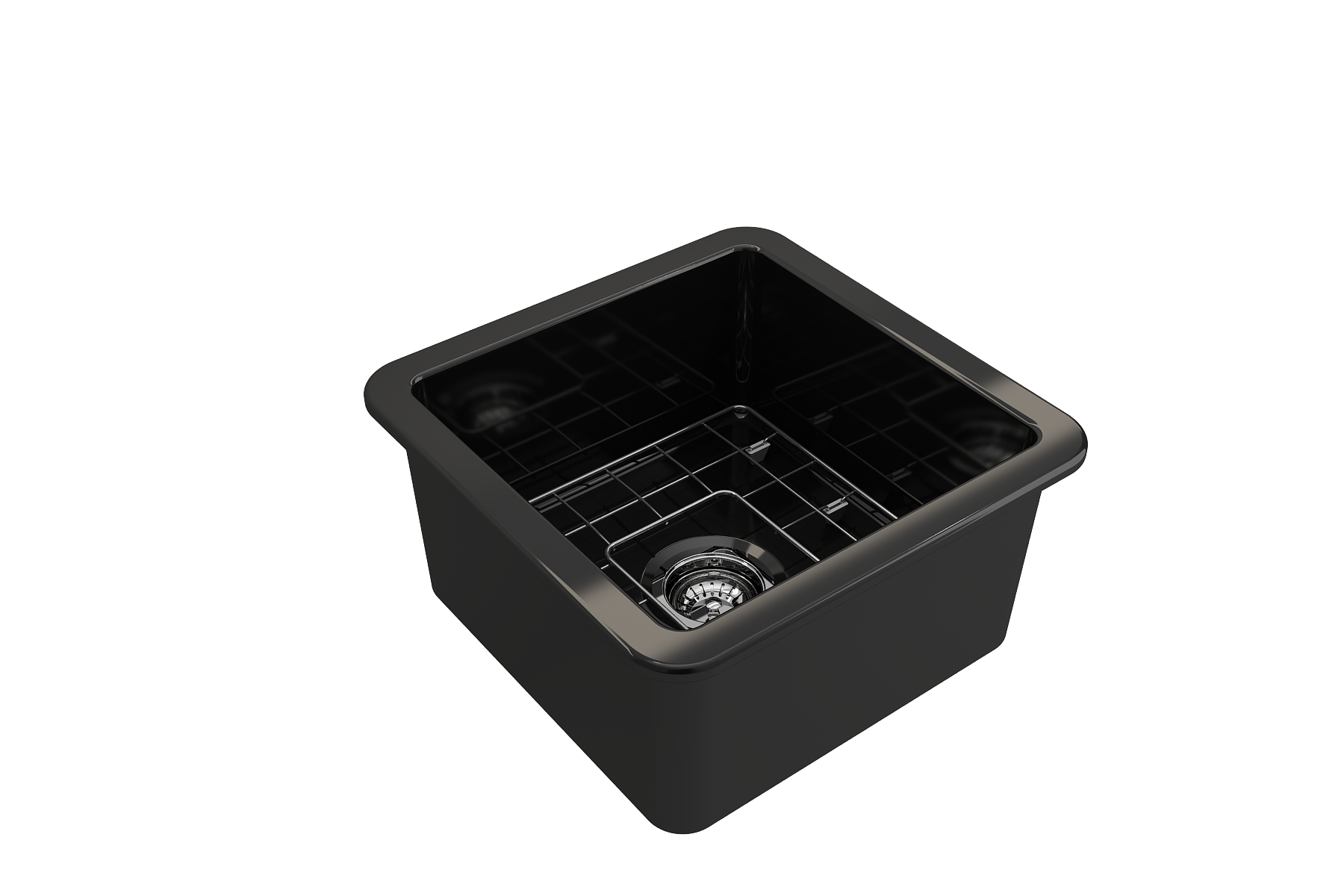 Bocchi Sotto 18" Fireclay Undermount or Drop-in Kitchen Prep Sink