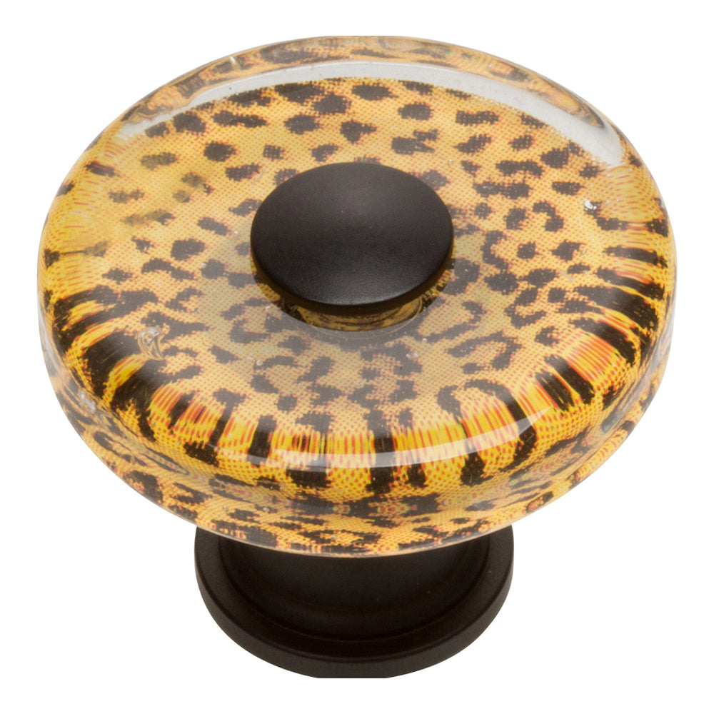 Cheetah 1-1/2" Round Glass Knob-DirectSinks