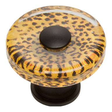 Cheetah 1-1/2" Round Glass Knob-DirectSinks