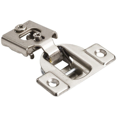 Hardware Resources Economical 1/2" Overlay Self-close Compact Hinges in Polished Nickel-DirectSinks