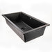 34" Black Composite Single Bowl Kitchen Workstation Sink