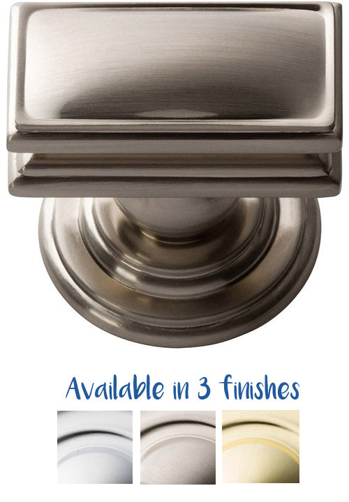 Campaign Rectangle Knob 1 1/2 Inch