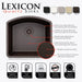 Lexicon Platinum 2321D Quartz Composite Sink-Kitchen Sinks-DirectSinks