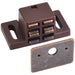 Hardware Resources Brown/Bronze Magnetic Catch with Screws and Strike Plate-DirectSinks