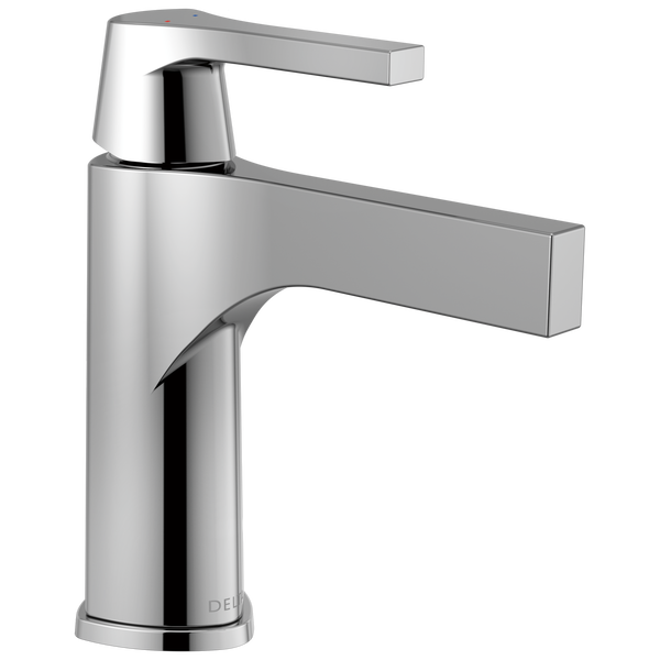 Delta Zura Single Handle Bathroom Faucet with Drain in Chrome