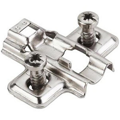 Hardware Resources Standard Duty 0 mm Non-Cam Adjustable Steel Plate with Euro Screws-DirectSinks