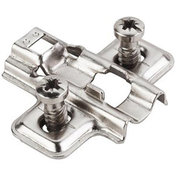 Hardware Resources Standard Duty 2 mm Non-Cam Adjustable Steel Plate with Euro Screws-DirectSinks