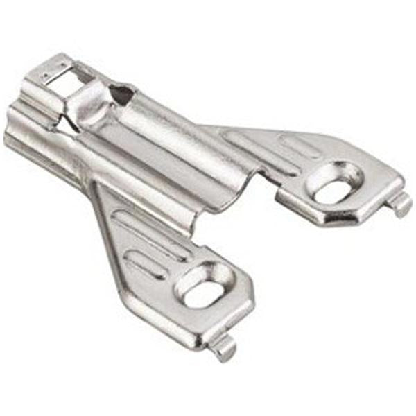 Hardware Resources Standard Duty 0 mm Non-Cam Adjustable Steel Plate without Screws in Polished Nickel-DirectSinks