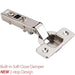 Hardware Resources 110 Degree 0 mm Crank Screw Adjustable Heavy Duty Soft-close Hinge without Dowels-DirectSinks