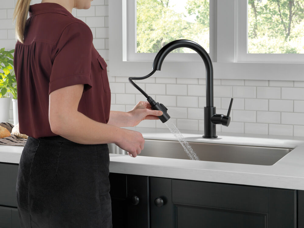 Delta Trinsic Single Handle Limited Swivel Pull-Down Kitchen Faucet