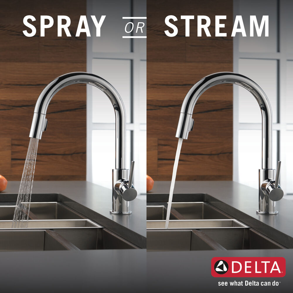 Delta Trinsic Single Handle Pull Down Kitchen Faucet