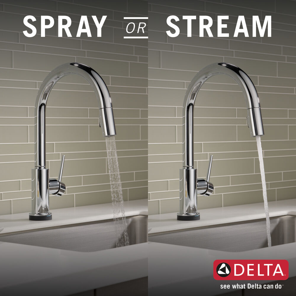 Delta Trinsic Single Handle Pull-Down Kitchen Faucet with TouchO Technology