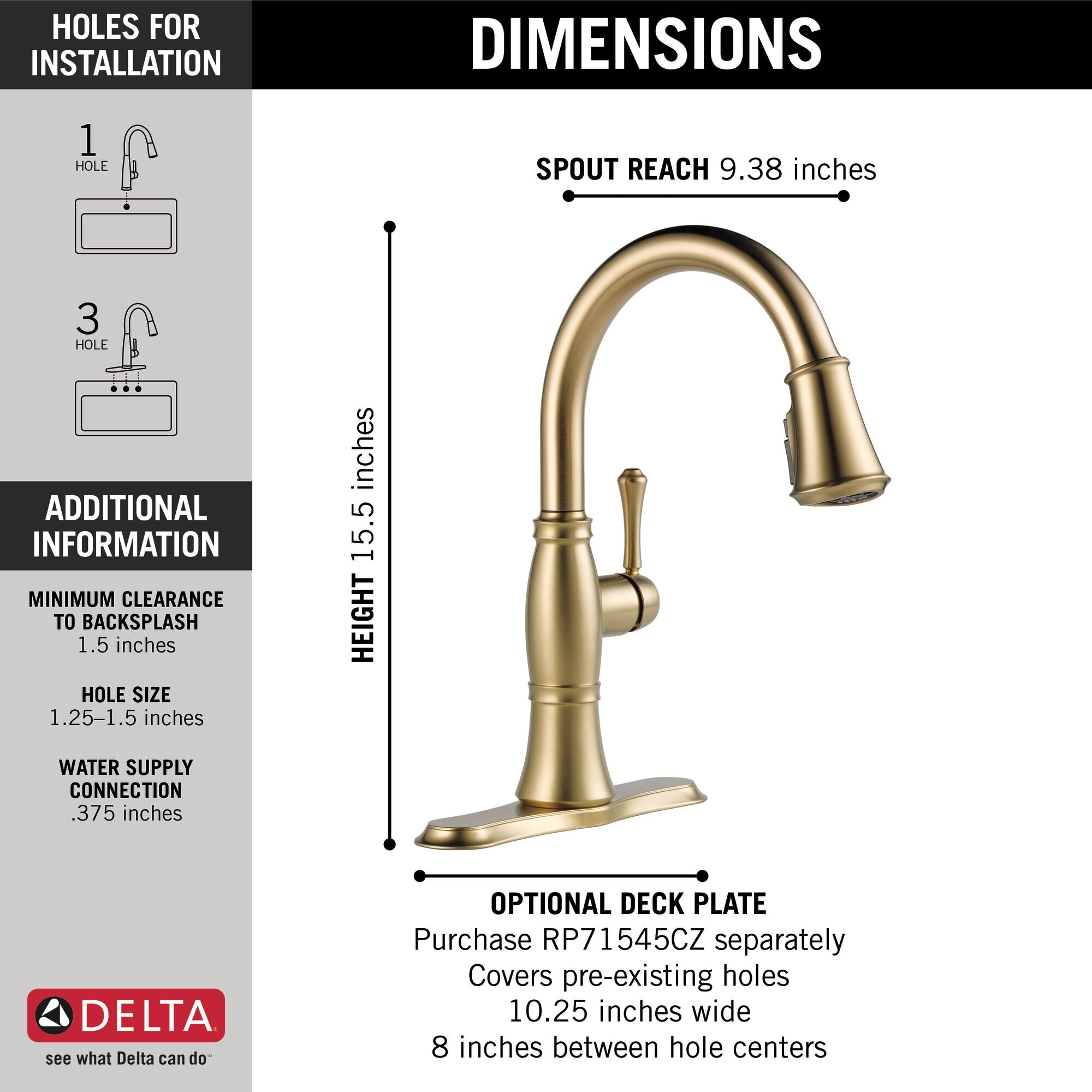 Delta Cassidy Single Handle Pulldown Kitchen Faucet