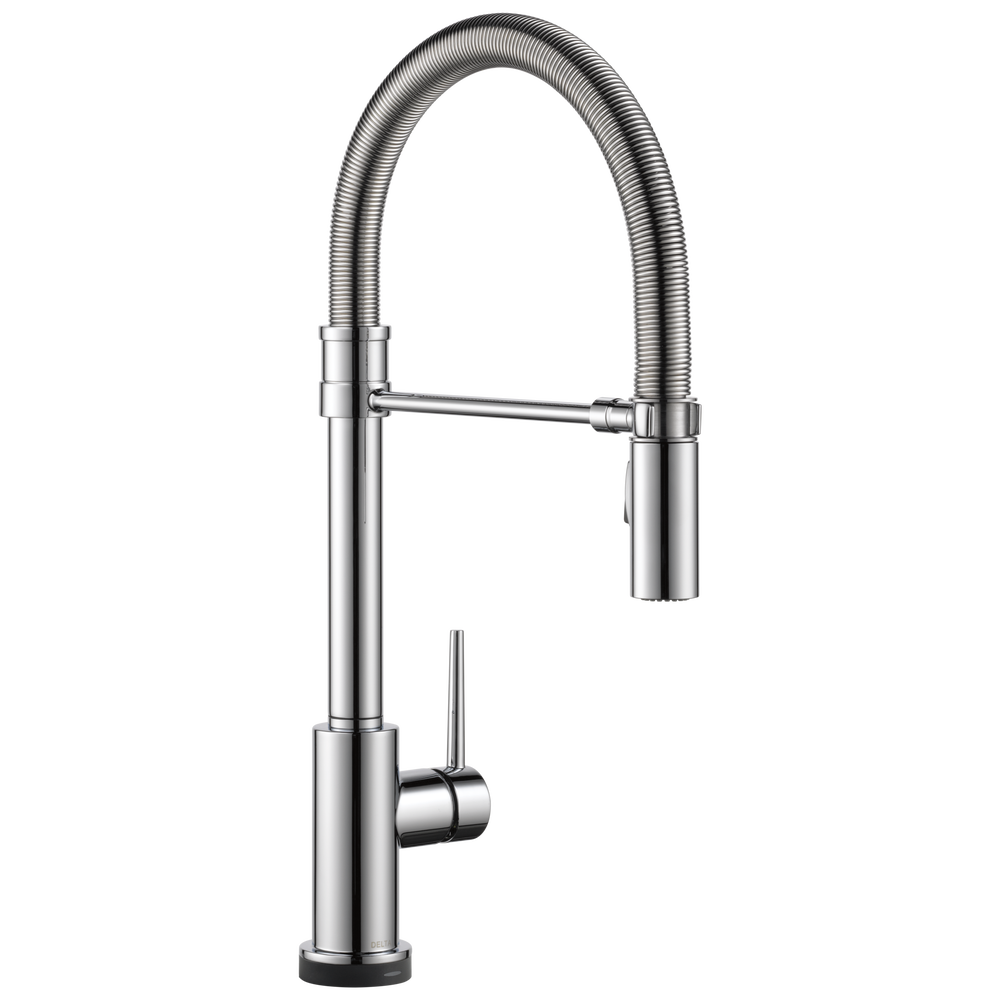 Delta Trinsic Single Handle Pull-Down Spring Spout Kitchen Faucet with TouchO Technology