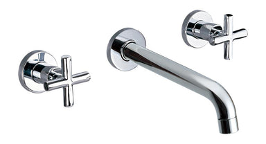 Dawn Wall Mounted Double Handle Concealed Washbasin Mixer-Bathroom Faucets Fast Shipping at DirectSinks.