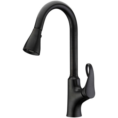 Dawn Dark Brown Finished Single Lever Pull Out Kitchen Faucet-Kitchen Faucets Fast Shipping at DirectSinks.