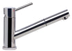 Alfi Solid Stainless Steel Pull Out Single Hole Kitchen Faucet-DirectSinks