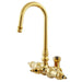 Kingston Brass Vintage Goose Neck Faucet with Back Outlet and Diverter-Bathroom Accessories-Free Shipping-Directsinks.