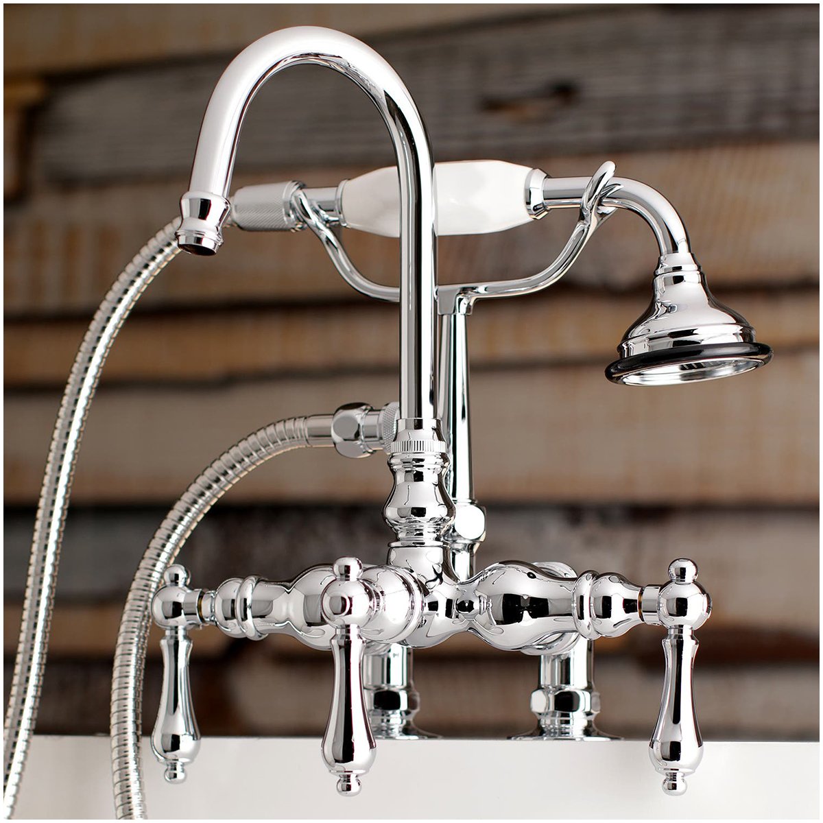 Aqua Vintage AE13TX-P Clawfoot Tub Faucet with Hand Shower