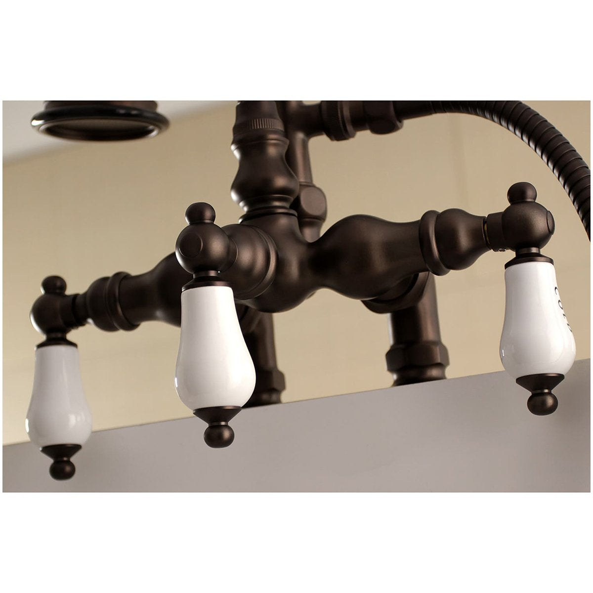 Aqua Vintage AE17TX-P Clawfoot Tub Faucet with Hand Shower