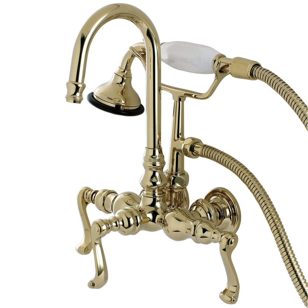 Kingston Brass Aqua Eden Royale Wall Mount Clawfoot Tub Faucet-Tub Faucets-Free Shipping-Directsinks.