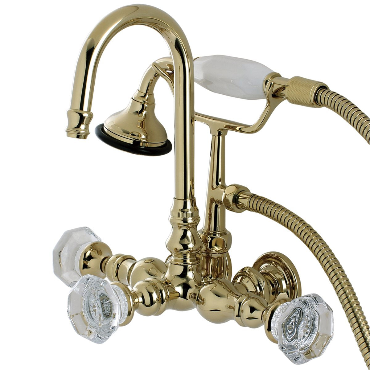 Kingston Brass Aqua Eden Celebrity Wall Mount Clawfoot Tub Faucet-Tub Faucets-Free Shipping-Directsinks.