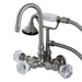 Kingston Brass Aqua Eden Celebrity Wall Mount Clawfoot Tub Faucet-Tub Faucets-Free Shipping-Directsinks.