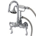 Kingston Brass Aqua Eden Royale Wall Mount Clawfoot Tub Faucet-Tub Faucets-Free Shipping-Directsinks.