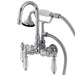 Kingston Brass Aqua Eden AE8T1WLL Wilshire Wall Mount Clawfoot Tub Faucet in Polished Chrome-Tub Faucets-Free Shipping-Directsinks.