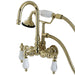 Kingston Brass Aqua Eden Wall Mount Clawfoot Tub Faucet-Tub Faucets-Free Shipping-Directsinks.