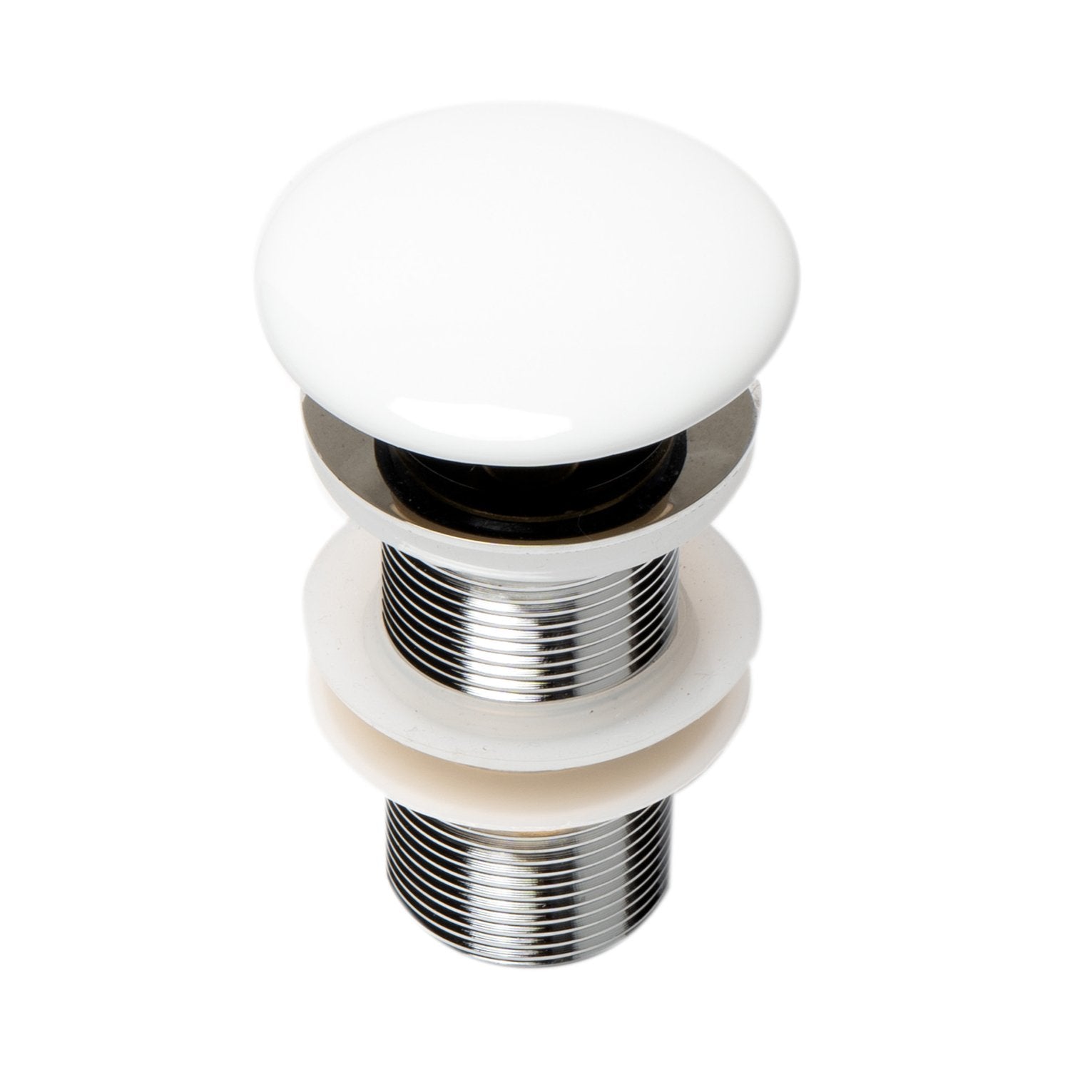 ALFI AB8055 Ceramic Mushroom Top Pop Up Drain for Sinks without Overflow