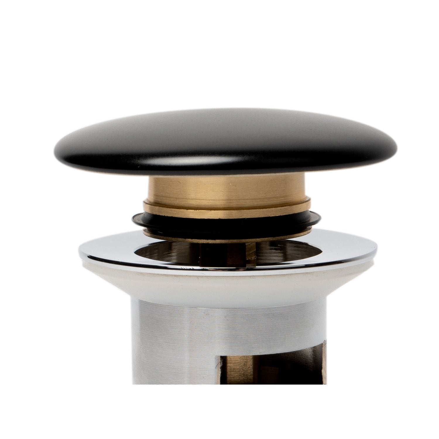 ALFI AB8056 Ceramic Mushroom Top Pop Up Drain for Sinks with Overflow