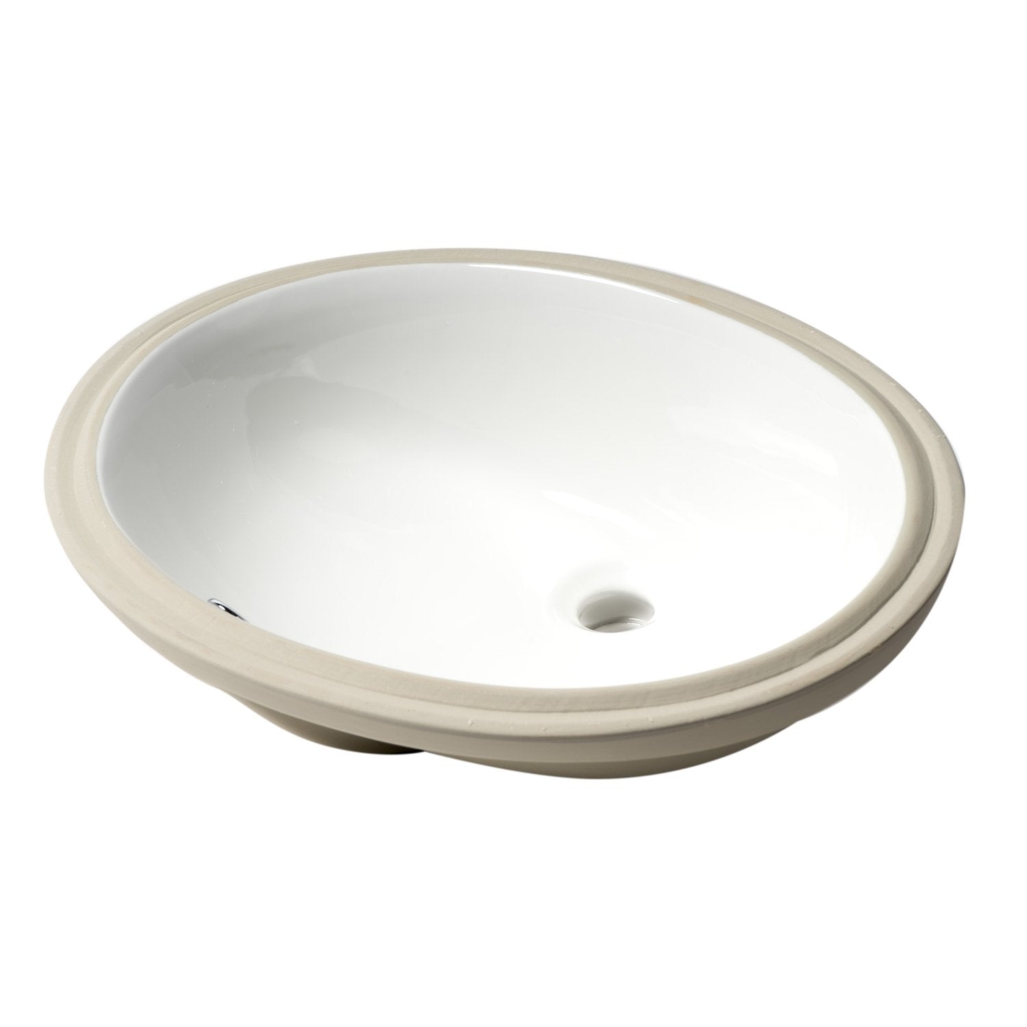 ALFI ABC602 White 23" Oval Undermount Ceramic Sink