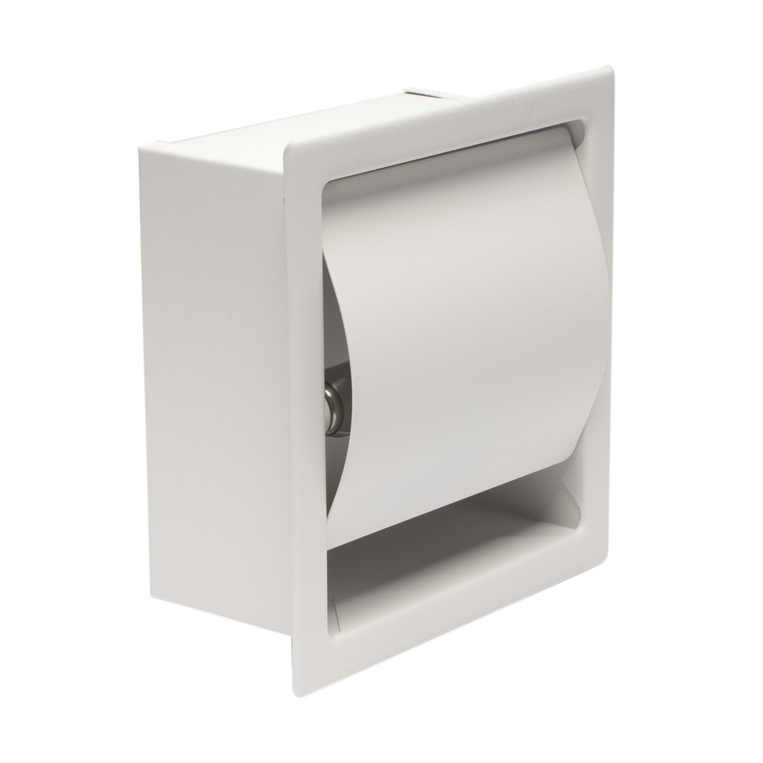 ALFI ABTPC77 Stainless Steel Recessed Toilet Paper Holder with Cover