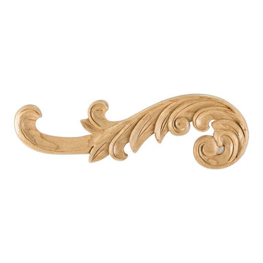 Hardware Resources Cherry Curved Acanthus Applique-DirectSinks