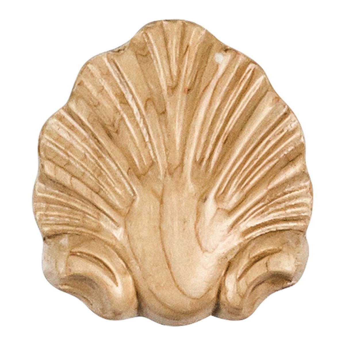 Hardware Resources 2-1/2" x 1/2" x 2-3/4" Hard Maple Shell Applique-DirectSinks
