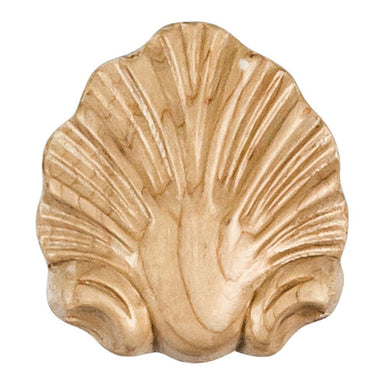 Hardware Resources 2-1/2" x 1/2" x 2-3/4" Hard Maple Shell Applique-DirectSinks