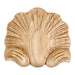 Hardware Resources 3-1/8" x 1/2" x 2-7/8" Hard Maple Shell Applique-DirectSinks