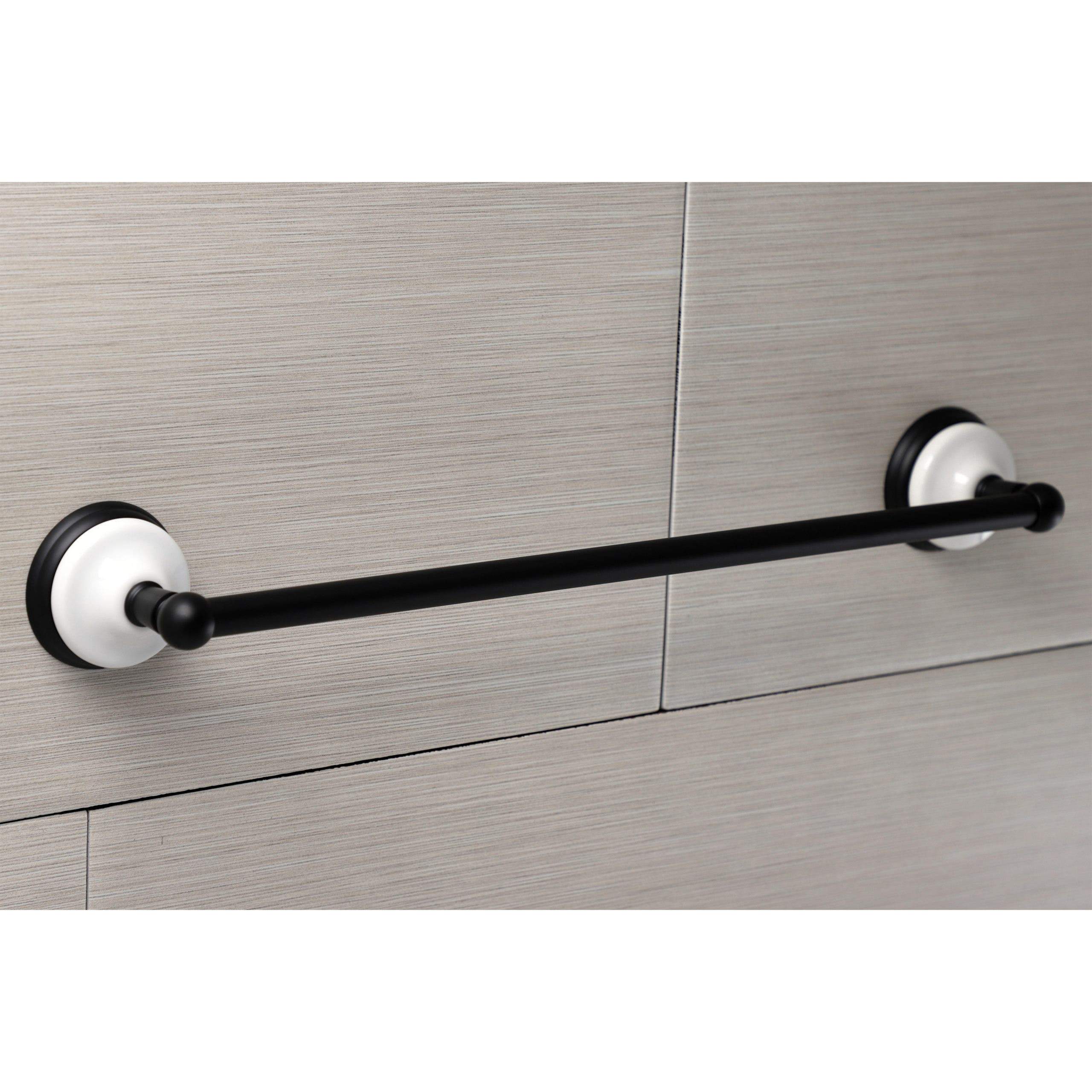 Kingston Brass Victorian 18-Inch Towel Bar in Matte Black