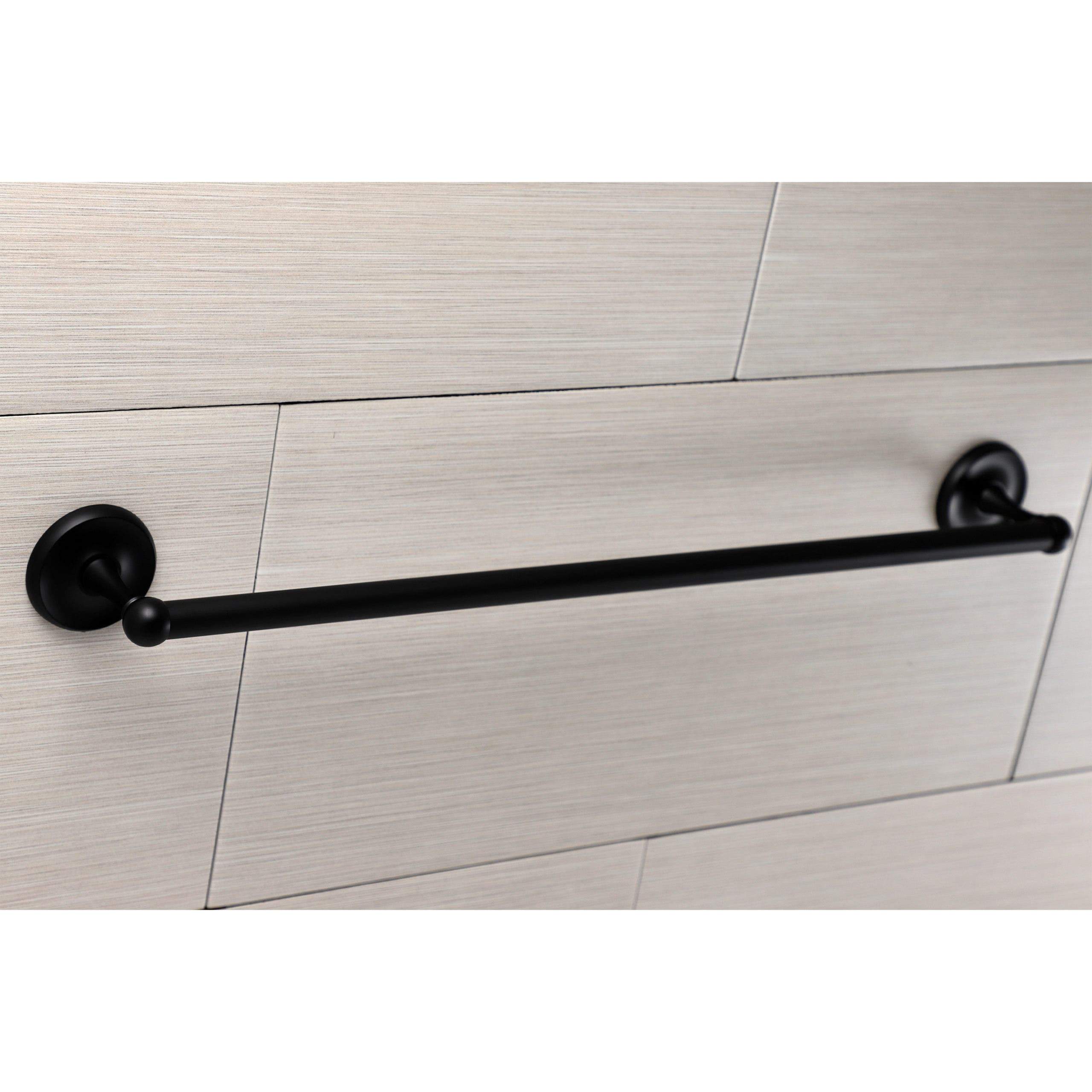 Kingston Brass Classic 24-Inch Towel Bar in Matte Black