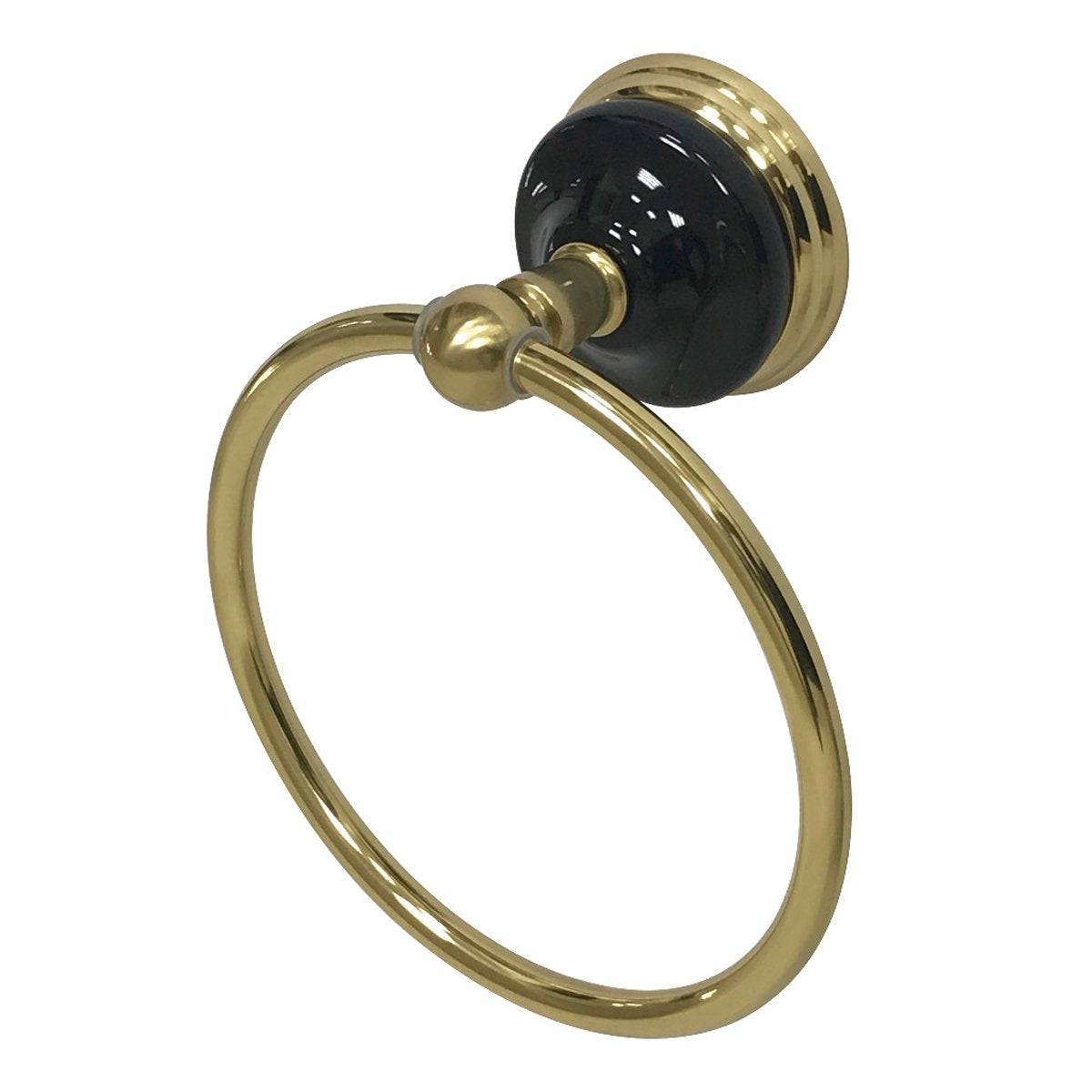 Kingston Brass Water Onyx 6-Inch Towel Ring