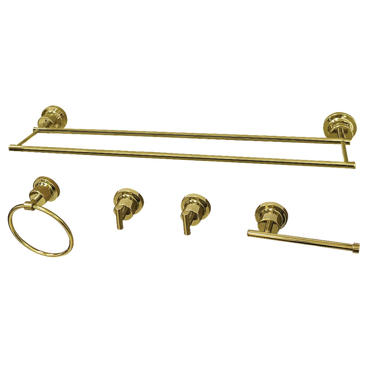 Kingston Brass Concord 5-Piece 30.88" x 7.13" Bathroom Accessory Set