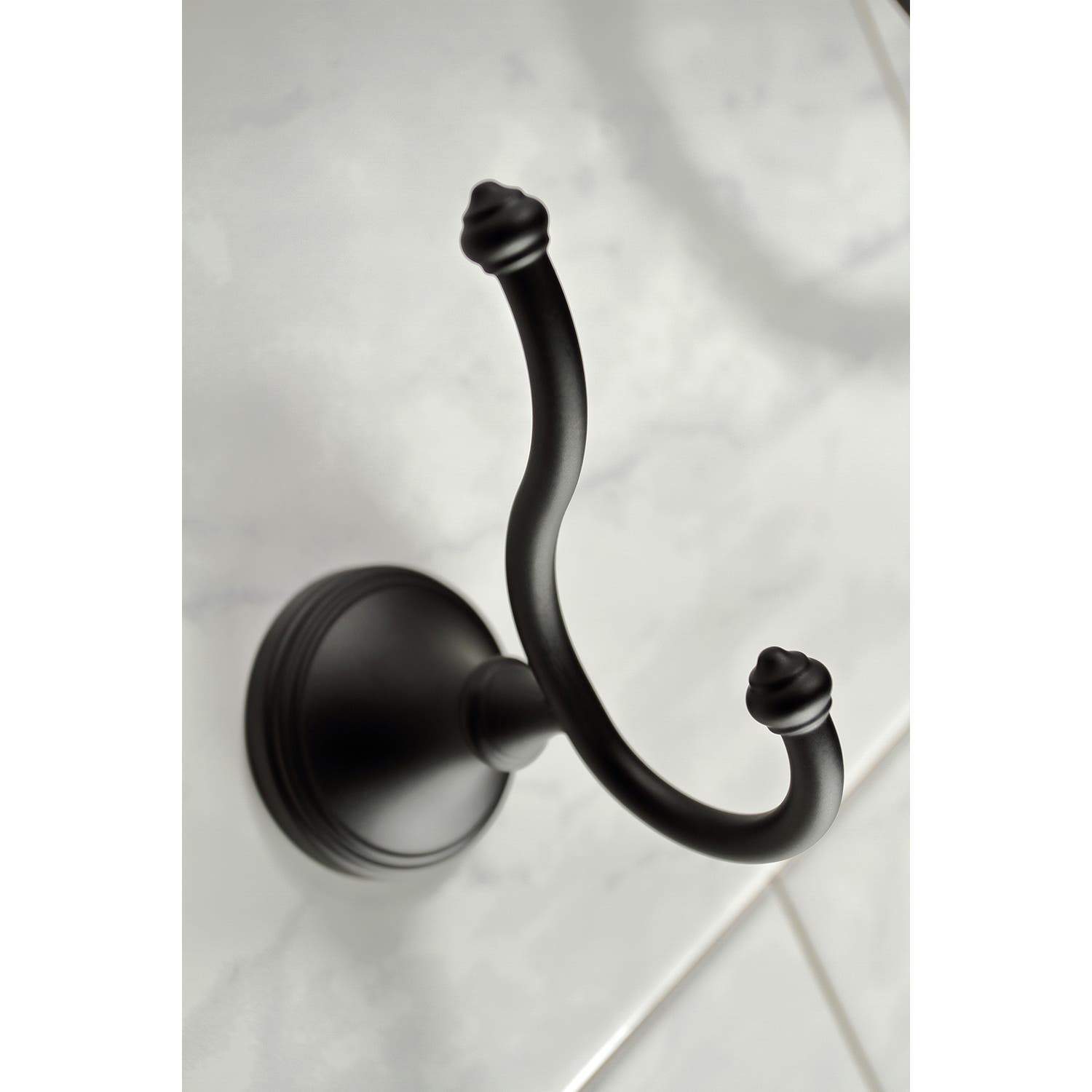 Kingston Brass Naples 5-Piece Bathroom Accessory Set in Black