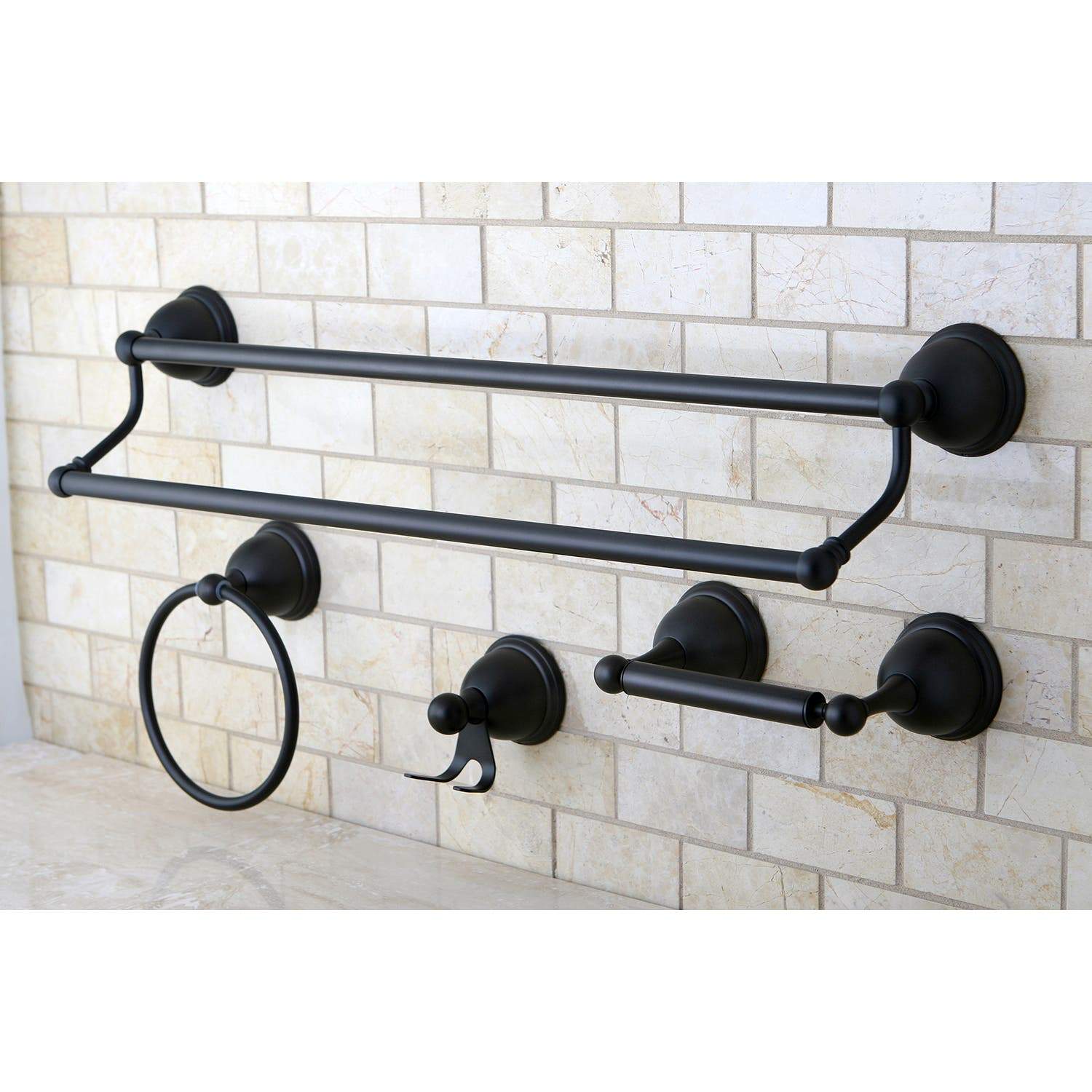 Kingston Brass Restoration 4-Piece 24" x 5.13" Bathroom Hardware