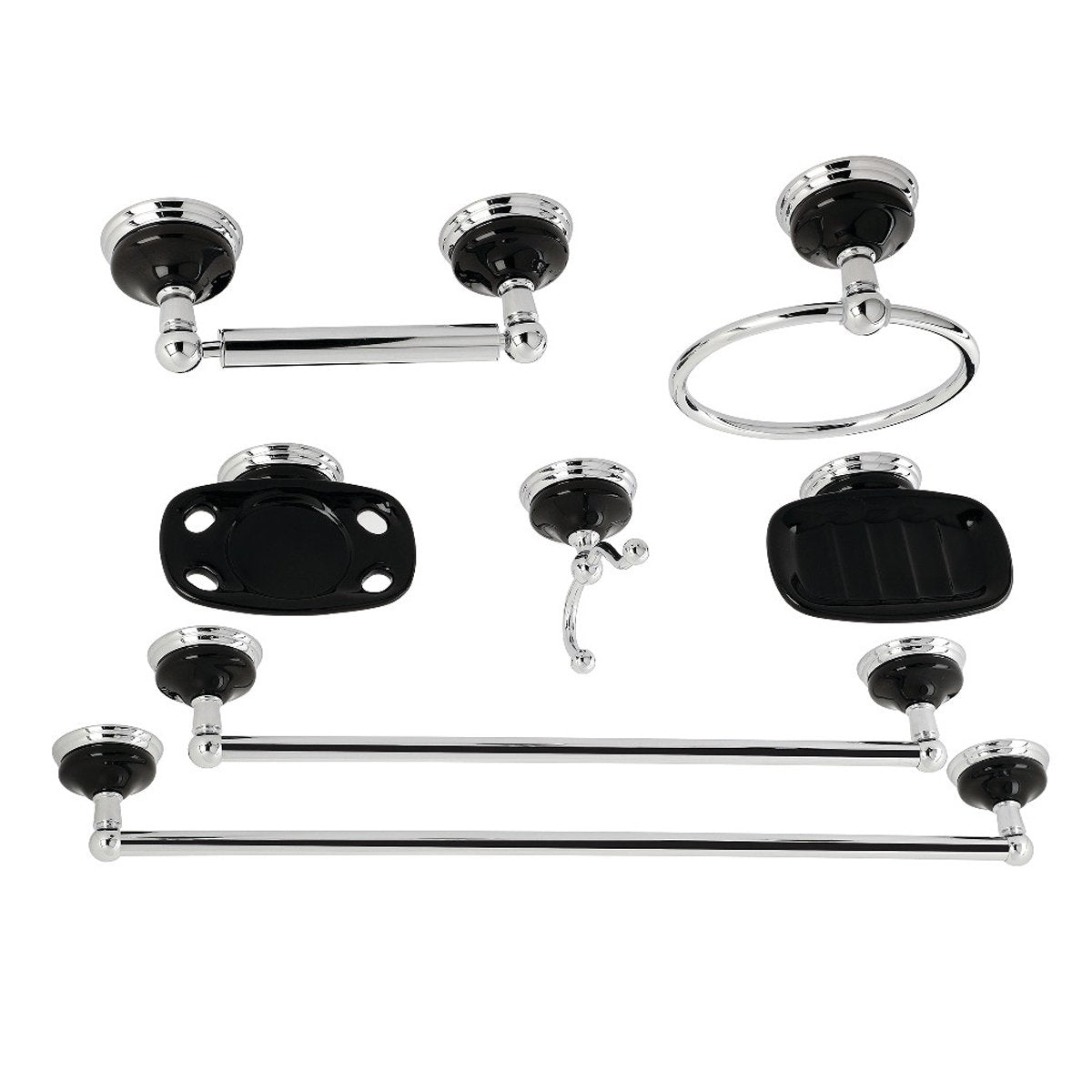 Kingston Brass Water Onyx 7-Piece Bathroom Accessory Set