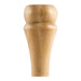 Hardware Resources 3" Round Rubberwood Contemporary Bun Foot-DirectSinks