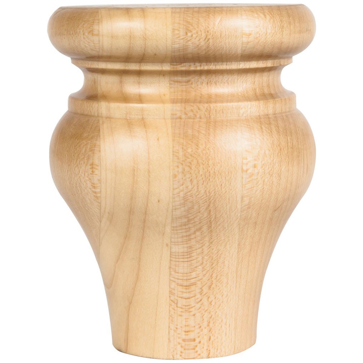 Hardware Resources Rubberwood Tulip Bun Foot-DirectSinks